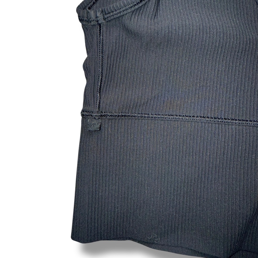 Lululemon Power Pivot Ribbed Crop Tank Black Size 6‎ - Picture 5 of 5